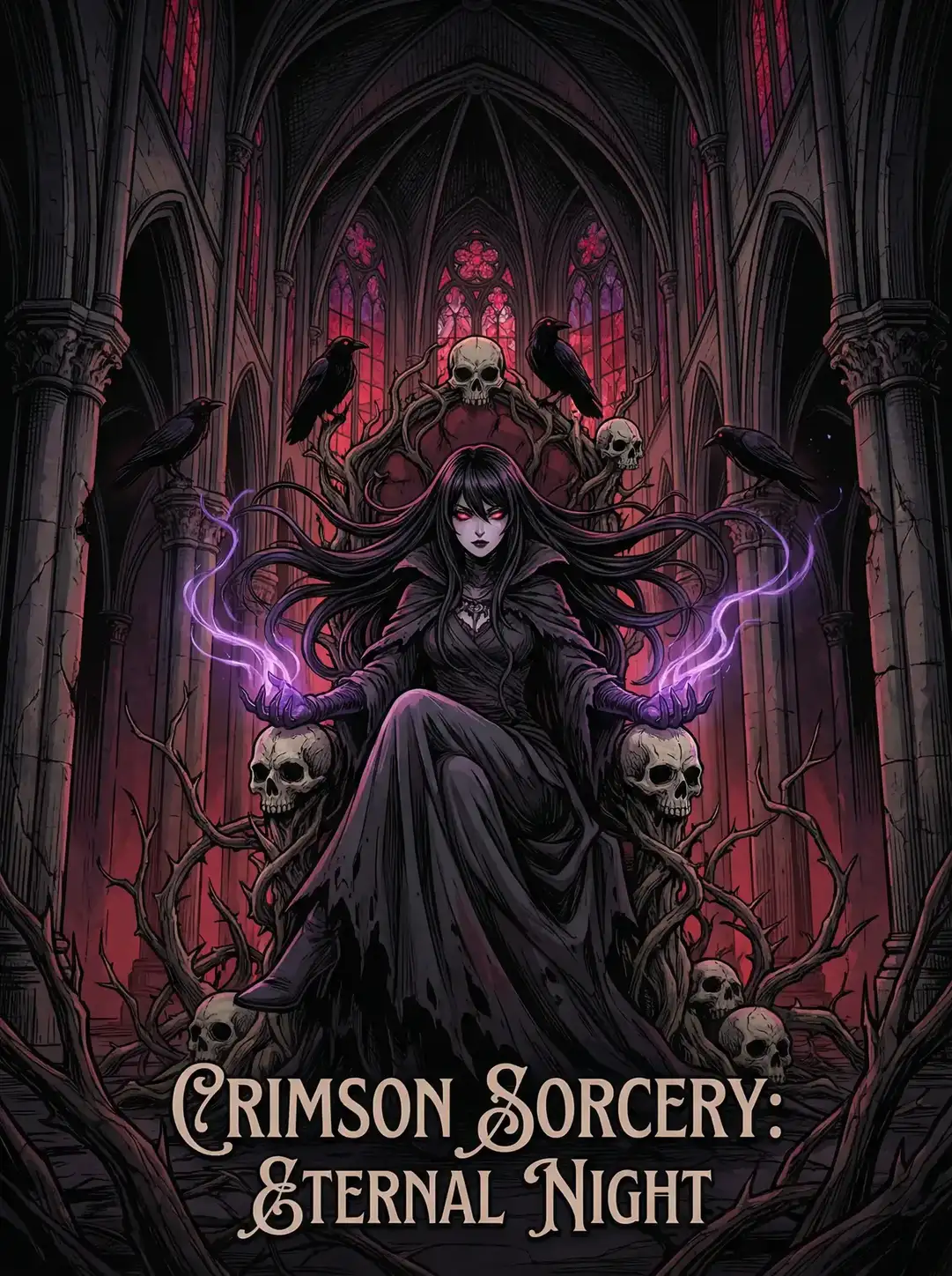 里番动漫 绯红魔典 暗黑哥特动漫封面